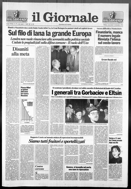 Il giornale : quotidiano del mattino